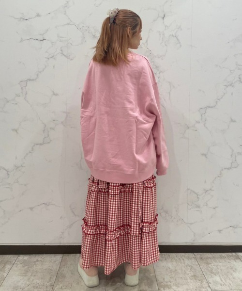 Candy Stripper(キャンディストリッパー)の「TINY CUPID SWEAT ワンピース(スウェット・レディース・ライトブルー/オフホワイト/ピンク/ブラック・2)」の16枚目の写真