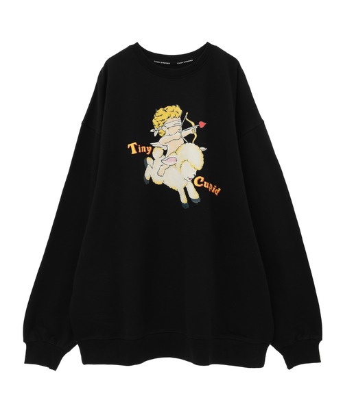 Candy Stripper(キャンディストリッパー)の「TINY CUPID SWEAT ワンピース(スウェット・レディース・ライトブルー/オフホワイト/ピンク/ブラック・2)」の21枚目の写真
