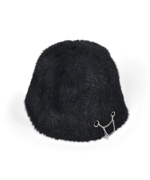 ZIDDY（ジディ）の「【 ニコ☆プチ 掲載 】蝶チャーム付きバケットハット（ハット・キッズ・オフホワイト/ブラック・FREE）」の11枚目の写真