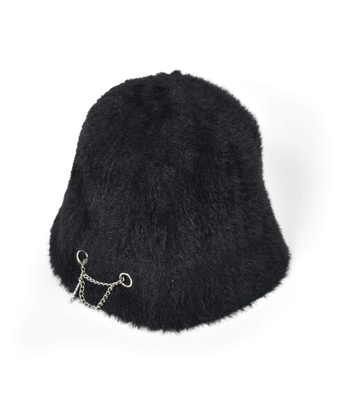 ZIDDY（ジディ）の「【 ニコ☆プチ 掲載 】蝶チャーム付きバケットハット（ハット・キッズ・オフホワイト/ブラック・FREE）」の12枚目の写真