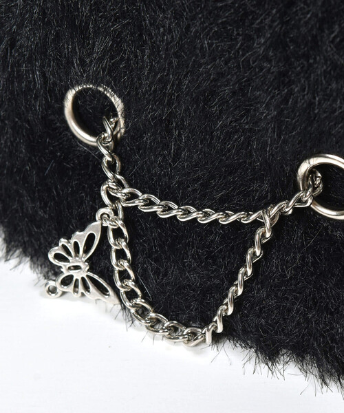 ZIDDY（ジディ）の「【 ニコ☆プチ 掲載 】蝶チャーム付きバケットハット（ハット・キッズ・オフホワイト/ブラック・FREE）」の14枚目の写真