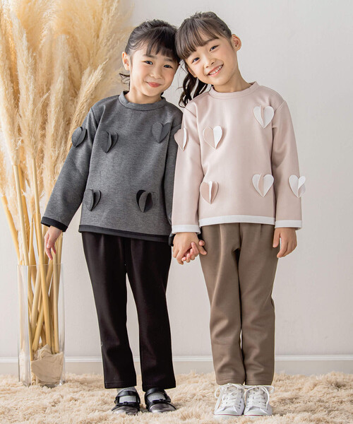 BeBe Petits Pois Vert(ベベプチポワヴェール)の「【店舗限定】ダンボールニットウエストリボンパンツ(95~150cm)(その他パンツ・キッズ・ブラック/ブラウン・110cm/95cm/120cm/100cm/130cm/150cm/140cm)」の12枚目の写真