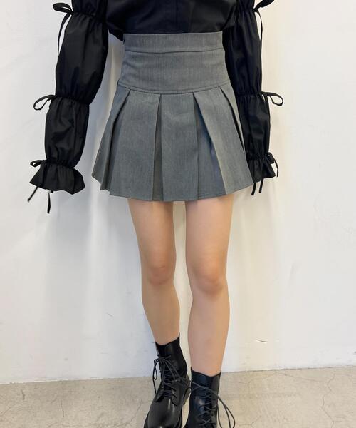PHILLY（フィリー）の「【PHILLY】ボックスミニプリーツスカート（スカート・レディース・ブラック/グレー・FREE）」の12枚目の写真