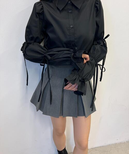 PHILLY（フィリー）の「【PHILLY】ボックスミニプリーツスカート（スカート・レディース・ブラック/グレー・FREE）」の13枚目の写真