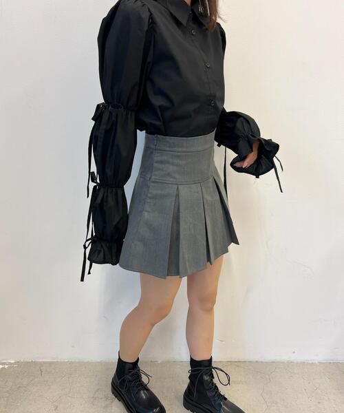 PHILLY（フィリー）の「【PHILLY】ボックスミニプリーツスカート（スカート・レディース・ブラック/グレー・FREE）」の14枚目の写真