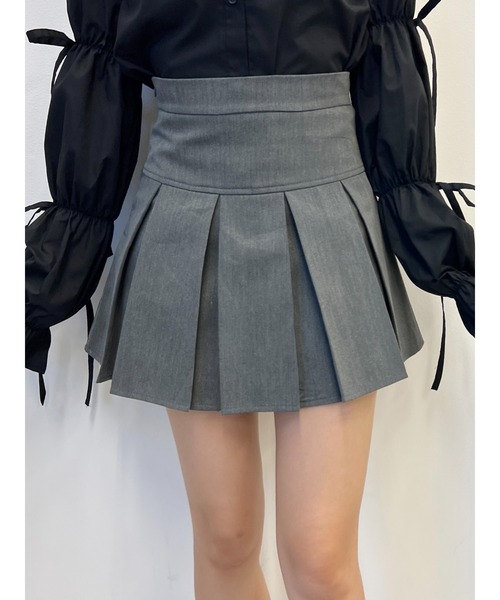 PHILLY（フィリー）の「【PHILLY】ボックスミニプリーツスカート（スカート・レディース・ブラック/グレー・FREE）」の2枚目の写真