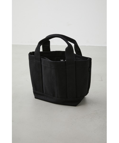 AZUL by moussy（アズールバイマウジー）の「AZULキャンバスパーティションミニバッグ（トートバッグ・メンズ・ブラック/ホワイト系その他/カーキ・FREE）」の7枚目の写真