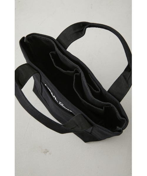 AZUL by moussy（アズールバイマウジー）の「AZULキャンバスパーティションミニバッグ（トートバッグ・メンズ・ブラック/ホワイト系その他/カーキ・FREE）」の8枚目の写真