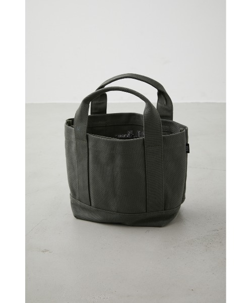 AZUL by moussy（アズールバイマウジー）の「AZULキャンバスパーティションミニバッグ（トートバッグ・メンズ・ブラック/ホワイト系その他/カーキ・FREE）」の20枚目の写真