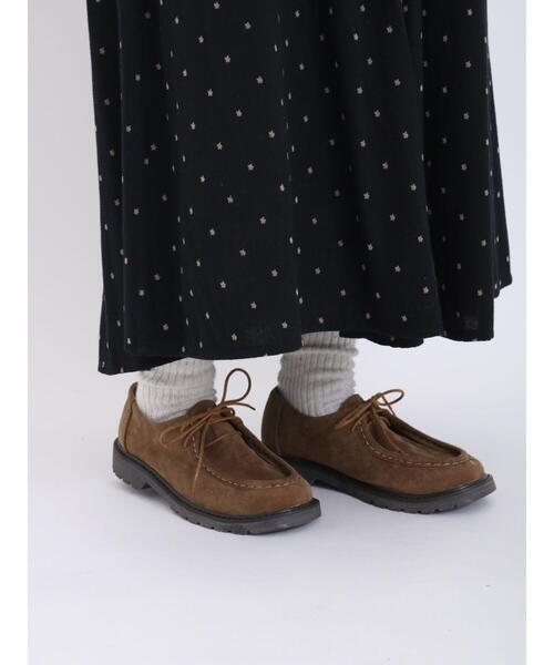 Samansa Mos2（サマンサ モスモス）の「フェイクスエードチロリアンシューズ（ドレスシューズ・レディース・ブラウン/ベージュ・L/M）」の3枚目の写真