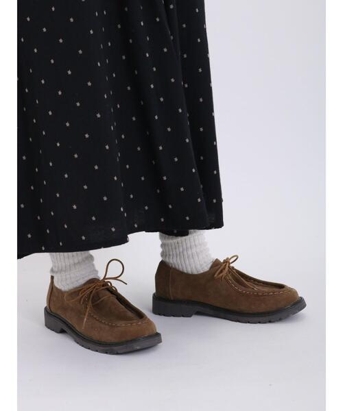 Samansa Mos2（サマンサ モスモス）の「フェイクスエードチロリアンシューズ（ドレスシューズ・レディース・ブラウン/ベージュ・L/M）」の4枚目の写真