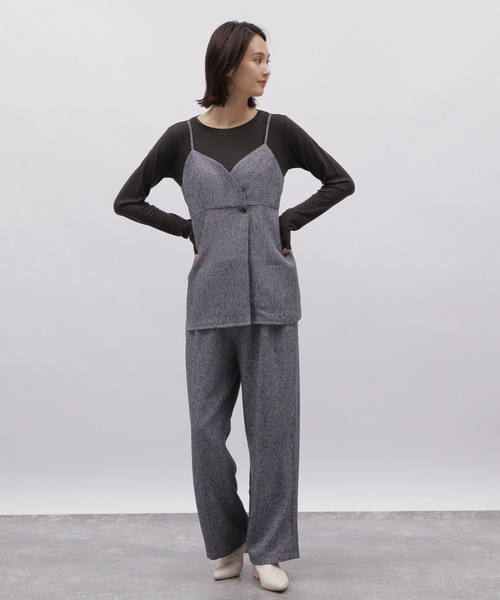 LAKOLE(ラコレ)の「ツイードライクタックパンツ / 984163(その他パンツ・レディース・ブラウン系7/ネイビー系8・SMALL/MEDIUM)」の9枚目の写真