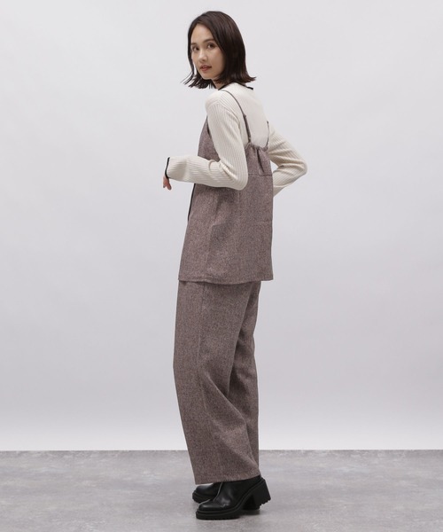 LAKOLE(ラコレ)の「ツイードライクタックパンツ / 984163(その他パンツ・レディース・ブラウン系7/ネイビー系8・SMALL/MEDIUM)」の4枚目の写真