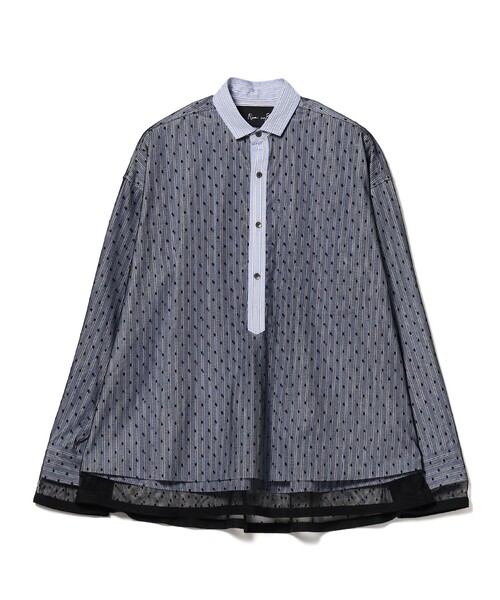 Room no.8（ルームエイト）の「ROOM NO.8 BLACK / ストライプ ドット シャツ（シャツ/ブラウス・レディース・ブラック・ONE SIZE）」の6枚目の写真