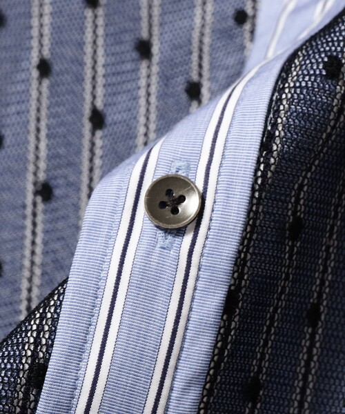 Room no.8（ルームエイト）の「ROOM NO.8 BLACK / ストライプ ドット シャツ（シャツ/ブラウス・レディース・ブラック・ONE SIZE）」の10枚目の写真