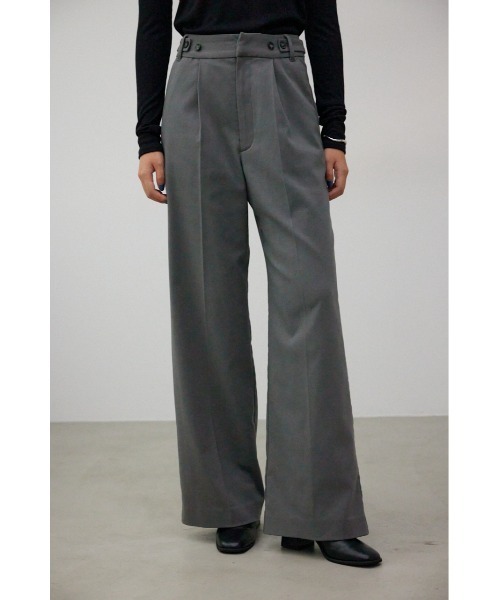 AZUL by moussy（アズールバイマウジー）の「B-HEATヴィーナスワイドパンツ（スラックス・レディース・グレー/ブラック/カーキ・MEDIUM/LARGE/SMALL）」の3枚目の写真