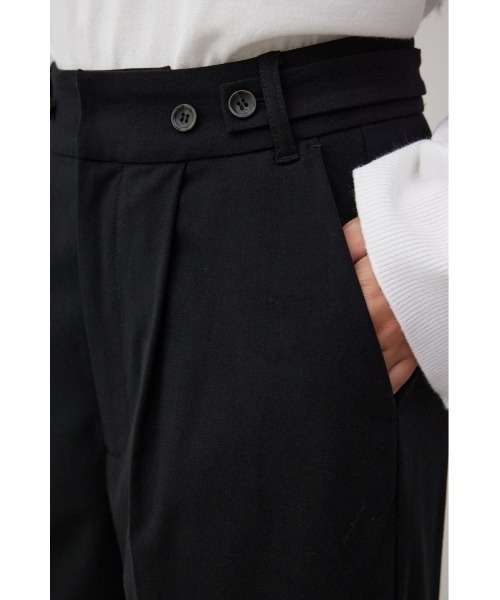 AZUL by moussy（アズールバイマウジー）の「B-HEATヴィーナスワイドパンツ（スラックス・レディース・グレー/ブラック/カーキ・MEDIUM/LARGE/SMALL）」の17枚目の写真