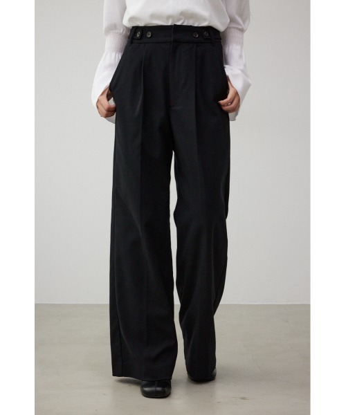 AZUL by moussy（アズールバイマウジー）の「B-HEATヴィーナスワイドパンツ（スラックス・レディース・グレー/ブラック/カーキ・MEDIUM/LARGE/SMALL）」の9枚目の写真