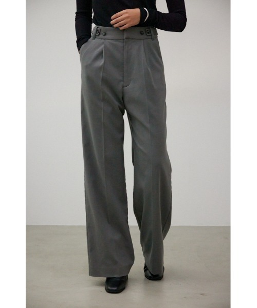 AZUL by moussy（アズールバイマウジー）の「B-HEATヴィーナスワイドパンツ（スラックス・レディース・グレー/ブラック/カーキ・MEDIUM/LARGE/SMALL）」の19枚目の写真