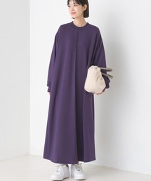 OMNES | +3℃蓄熱ストレッチフレアワンピース長袖(ワンピース)