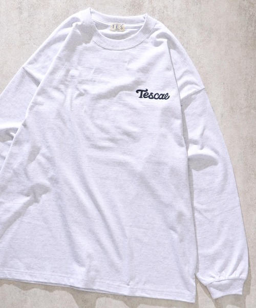 The Endless Summer(エンドレスサマー)の「TES MOON BUHI EMB LONG SLEEVE T-SHIRT / ロンT(Tシャツ/カットソー・メンズ・ダークグリーン/ネイビー/ブラック/ホワイト・LARGE/MEDIUM/X-LARGE/SMALL)」の7枚目の写真