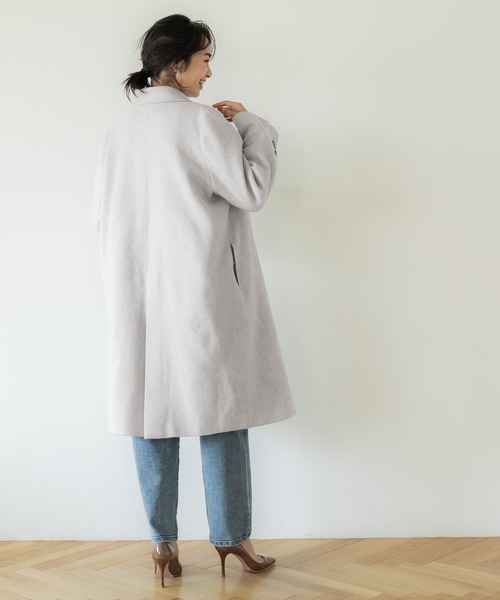 coca（coca）（コカ）の「フェイクスライバーチェスターコート（チェスターコート・レディース・チャコール/グレー・M/L）」の10枚目の写真