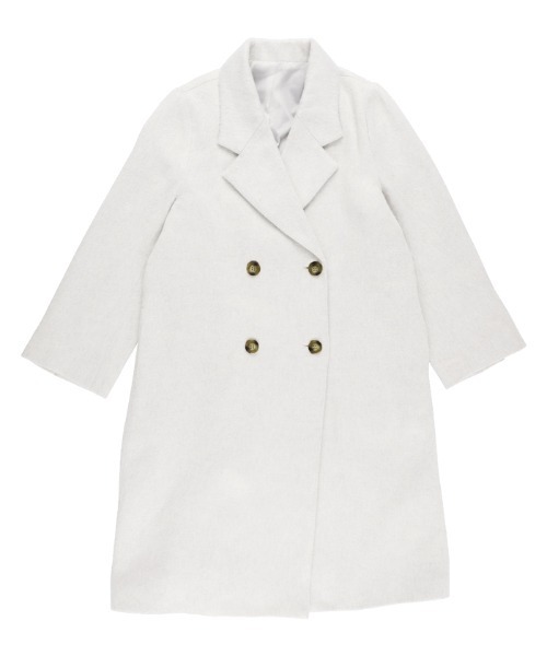 coca（coca）（コカ）の「フェイクスライバーチェスターコート（チェスターコート・レディース・チャコール/グレー・M/L）」の12枚目の写真