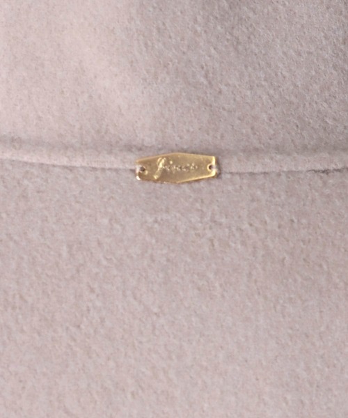 Jines（ジネス）の「シャルム加工ウールリバースタンドネックコート（その他アウター・レディース・ベージュ系/モカ・38）」の6枚目の写真