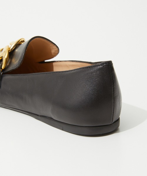 FABIO RUSCONI ゴールドチェーンローファー FABIO RUSCONI CHUNKY CHAIN LOAFER ファビオルスコーニ レザー