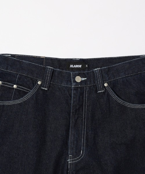 XLARGE（エクストララージ）の「PAINTER DENIM PANTS（デニムパンツ・メンズ・ライトインディゴブルー/インディゴブルー・34inch/30inch/36inch/32inch）」の4枚目の写真