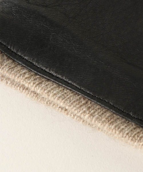 JOURNAL STANDARD（ジャーナルスタンダード）の「【Italguanto /イタルグアント】 DEERSKIN GLOVE：グローブ（手袋・レディース・カーキ/ブラック・FREE）」の6枚目の写真