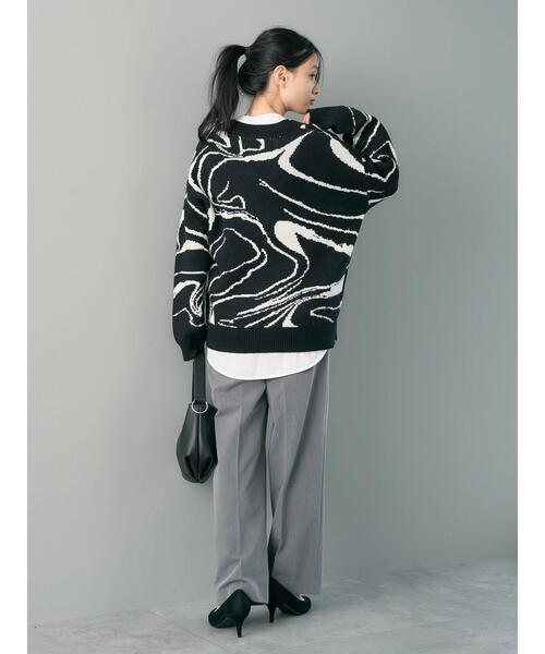 AMERICAN HOLIC(アメリカンホリック)の「バイパチラインアートニットプルオーバー(ニット/セーター・レディース・ブラック・M/L)」の20枚目の写真