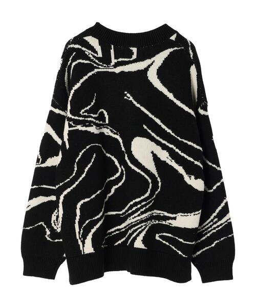 AMERICAN HOLIC(アメリカンホリック)の「バイパチラインアートニットプルオーバー(ニット/セーター・レディース・ブラック・M/L)」の22枚目の写真