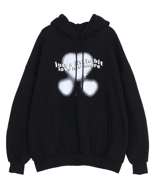 Figments（フィグメンツ）の「lovememoreビッグパーカー（パーカー・レディース・ブラック・FREE）」の4枚目の写真