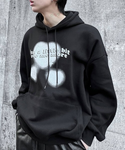 Figments（フィグメンツ）の「lovememoreビッグパーカー（パーカー・レディース・ブラック・FREE）」の13枚目の写真