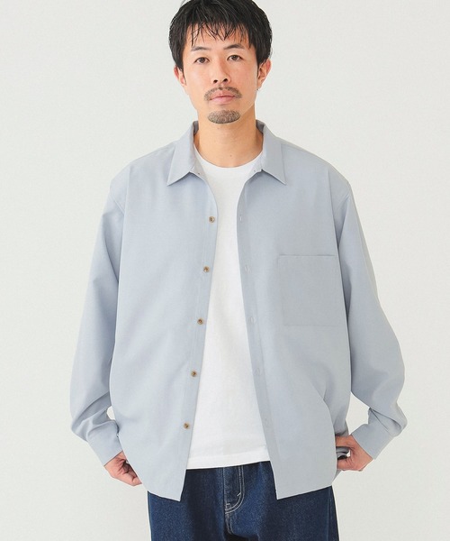 BEAMS(ビームス)の「BEAMS / リフラクスシャツ(シャツ/ブラウス・メンズ・オリーブ/ライトブルー/ベージュ・M/XL/L/S)」の17枚目の写真
