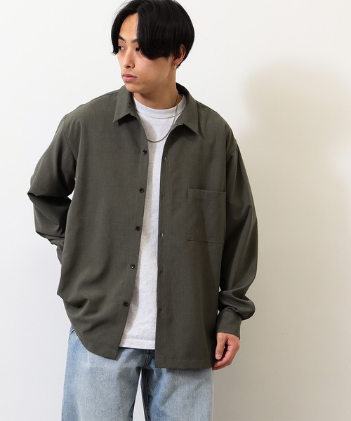 BEAMS(ビームス)の「BEAMS / リフラクスシャツ(シャツ/ブラウス・メンズ・オリーブ/ライトブルー/ベージュ・M/XL/L/S)」の21枚目の写真