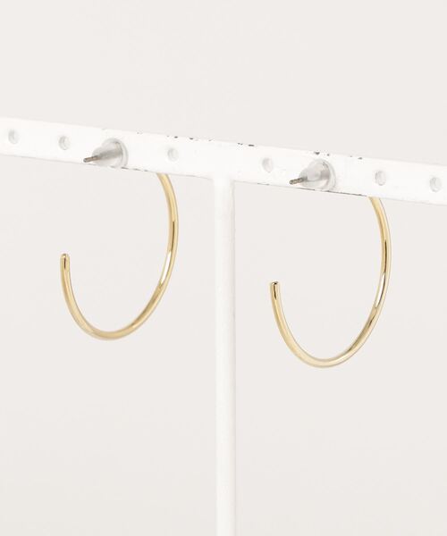JewCas（ジュアキャス）の「ノットアレ【金属アレルギー対応】 シンプル リングHoopピアス[NOA0105]（ピアス（両耳用）・レディース・シルバー/ゴールド・FREE）」の21枚目の写真