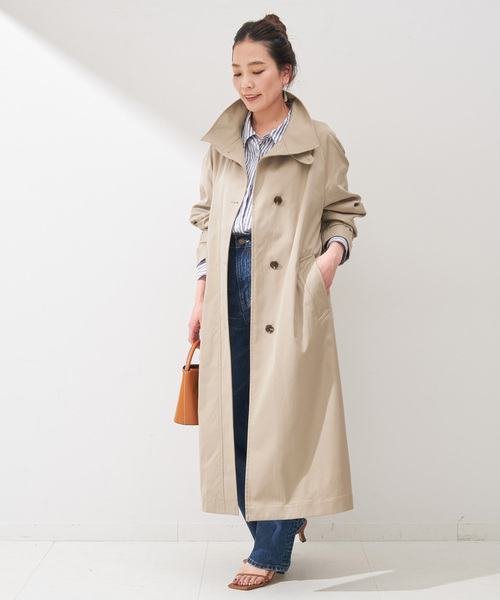 B.C STOCK（ベーセーストック）の「2wayカラーコート（トレンチコート・レディース・ベージュ系その他/ベージュ・FREE）」の4枚目の写真