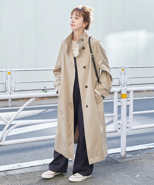 【セール】2wayカラーコート（トレンチコート）｜B.C STOCK（ベーセーストック）