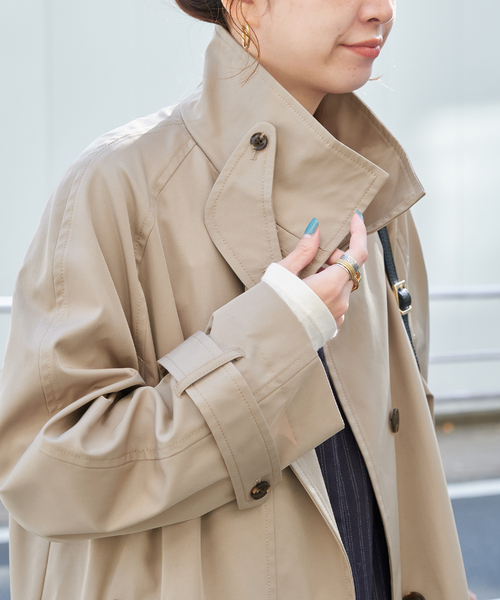 【セール】2wayカラーコート（トレンチコート）｜B.C STOCK（ベーセーストック）