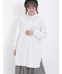 Samansa Mos2 | 【保温加工】柄アソートちび襟シャツチュニック(チュニック)