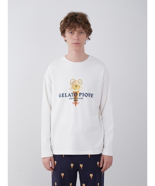 gelato pique（ジェラートピケ）の「【HOMME】レーヨンベアプリントT