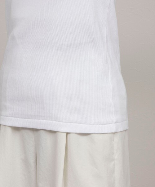 NOLLEY’S(ノーリーズ)の「プレミアムテレコアシメ2WAYタンクトップ(タンクトップ・レディース・ベージュ/ブラック/ホワイト・FREE)」の22枚目の写真