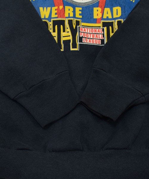 NBA/NFL/NHL/MLB（エヌビーエーエヌエフエルエヌエイチエルエムエルビー）の「【ヴィンテージ古着】90's NFL ”PITTSBURGH STEELERS” クルーネックスウェット USA製（スウェット・メンズ・ブラック・X-LARGE）」の5枚目の写真