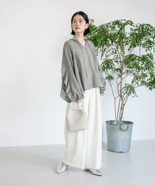 RIVE DROITE（リヴドロワ）の「CITY BASKETハンドバッグ（ハンドバッグ・レディース・ブラック/アイボリー・FREE）」の12枚目の写真