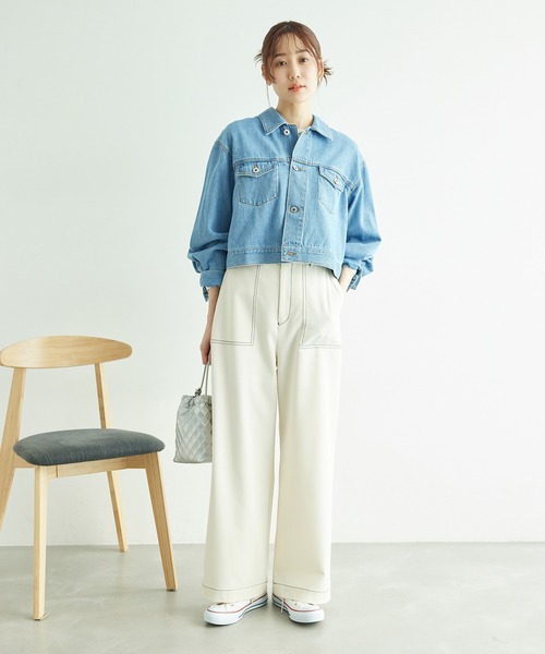 ROPE' PICNIC（ロペピクニック）の「【ご好評につき追加生産】ベイカーパンツ（その他パンツ・レディース・ベージュ/ネイビー/オフホワイト・38/40/36）」の4枚目の写真