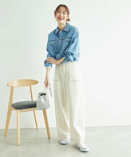 ROPE' PICNIC（ロペピクニック）の「【ご好評につき追加生産】ベイカーパンツ（その他パンツ・レディース・ベージュ/ネイビー/オフホワイト・38/40/36）」の5枚目の写真