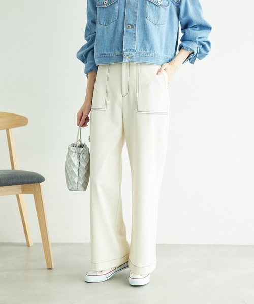 ROPE' PICNIC（ロペピクニック）の「【ご好評につき追加生産】ベイカーパンツ（その他パンツ・レディース・ベージュ/ネイビー/オフホワイト・38/40/36）」の7枚目の写真