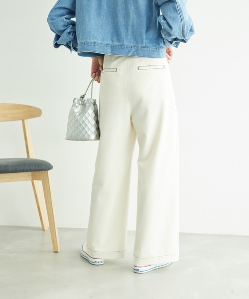 ROPE' PICNIC（ロペピクニック）の「【ご好評につき追加生産】ベイカーパンツ（その他パンツ・レディース・ベージュ/ネイビー/オフホワイト・38/40/36）」の8枚目の写真